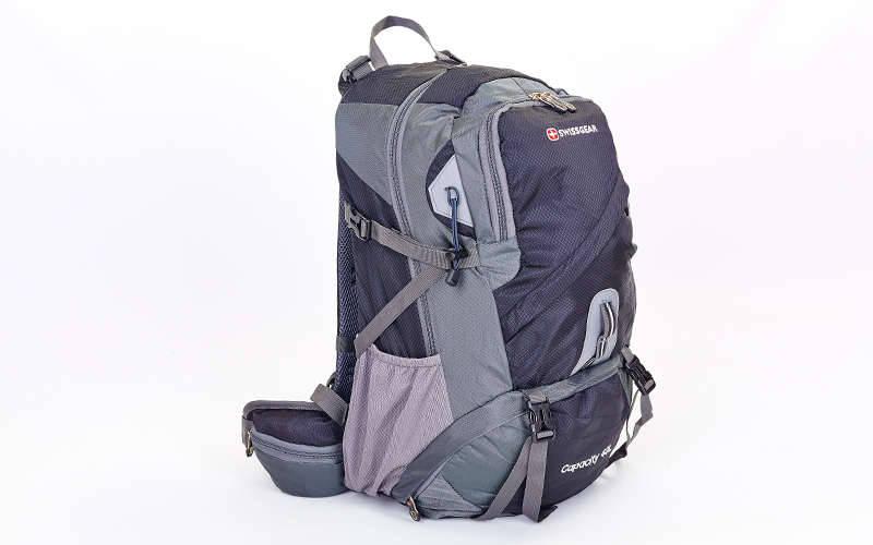 Рюкзак туристичний із каркасною спинкою VICTOR 30 літрів GA-3165 розмір 52х27х19 см, сірий-чорний), фото 1