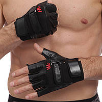 Рукавиці для кросфіту та воркаута SPORT WorkOutBC-109 розмір L-XL чорний