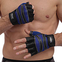 Рукавиці для кросфіту та воркаута шкіряні SPORT WorkOut BC-1018 розмір L-XL чорний