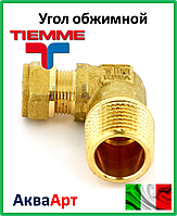 Tiemme Угол обжимной для медной трубы с наружной резьбой 28*1