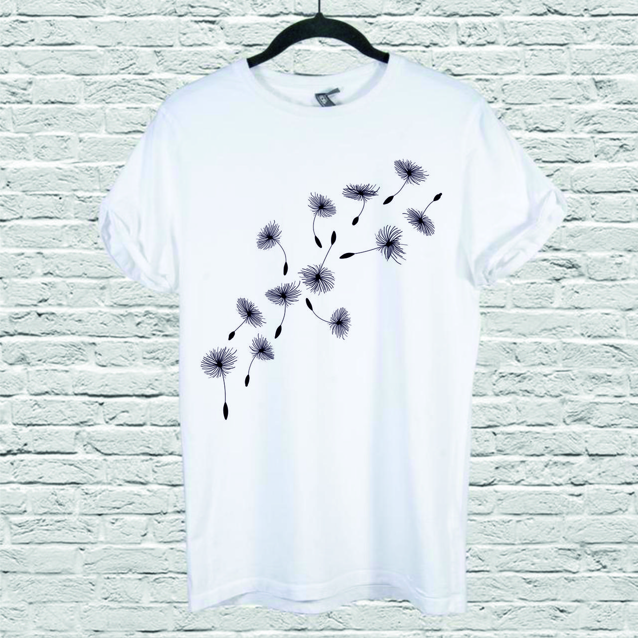 Футболка YOUstyle Flying-dandelions 0117 M White