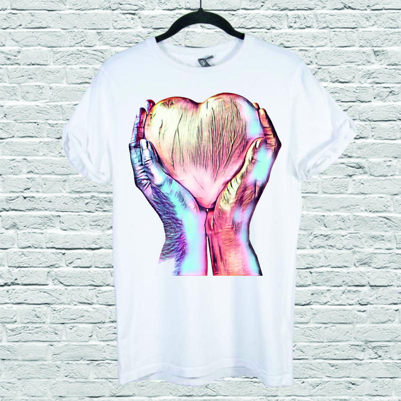 Футболка YOUstyle Heart 0120 XL White
