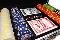 Набір для покеру "Texas Holdem Poker" 200 фішок у валізі, фото 6