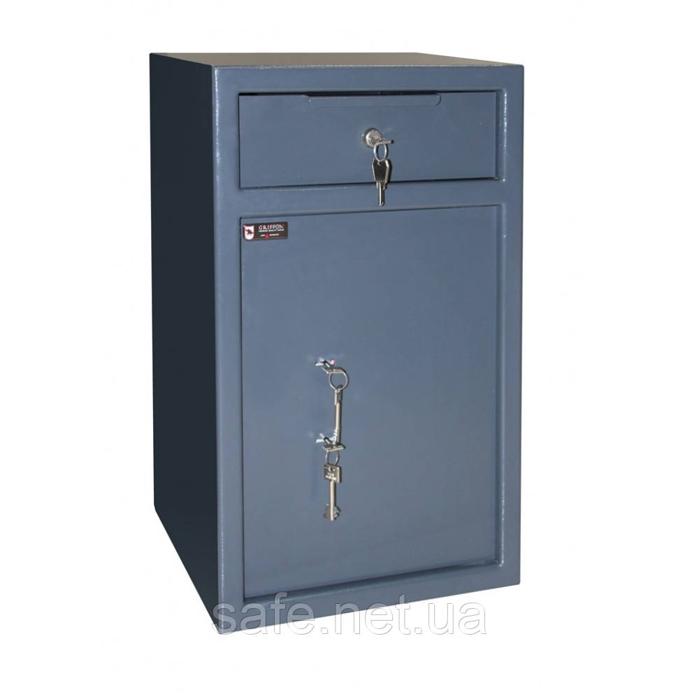 Сейф депозитний для грошей Griffon RD.60.KK (ВxШxГ:618x380x370), сейф для накопичення виручки та інкасації