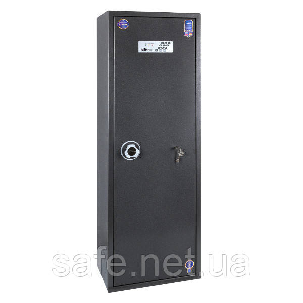 Сейф збройовий Safetronics IVETA 5РМЕ (ВxШxГ:1532x536x368) на 5 ручок, сейф для рушниці, мисливський сейф