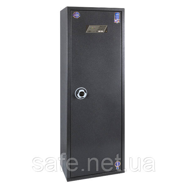 Сейф збройовий Safetronics MAXI 7РЕ (ВхШхГ:1500x500x350) на 7 одиниць, сейф для рушниці, сейф мисливський