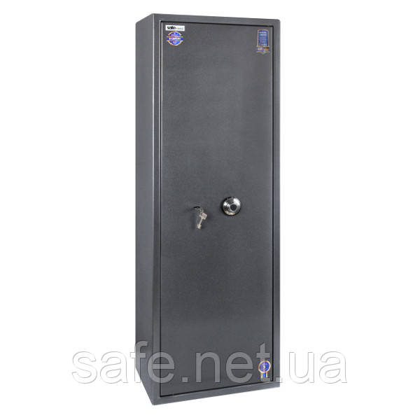 Сейф збройовий Safetronics IVETA 5РМLG (ВxШxГ:1532x536x368) на 5 ручок, сейф для рушниці, мисливський сейф