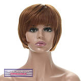 Натуральна перука на сітці-система Ashley HH темно-русявого кольору, фото 2