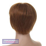 Натуральна перука на сітці-система Ashley HH темно-русявого кольору, фото 3