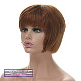 Натуральна перука на сітці-система Ashley HH темно-русявого кольору, фото 5