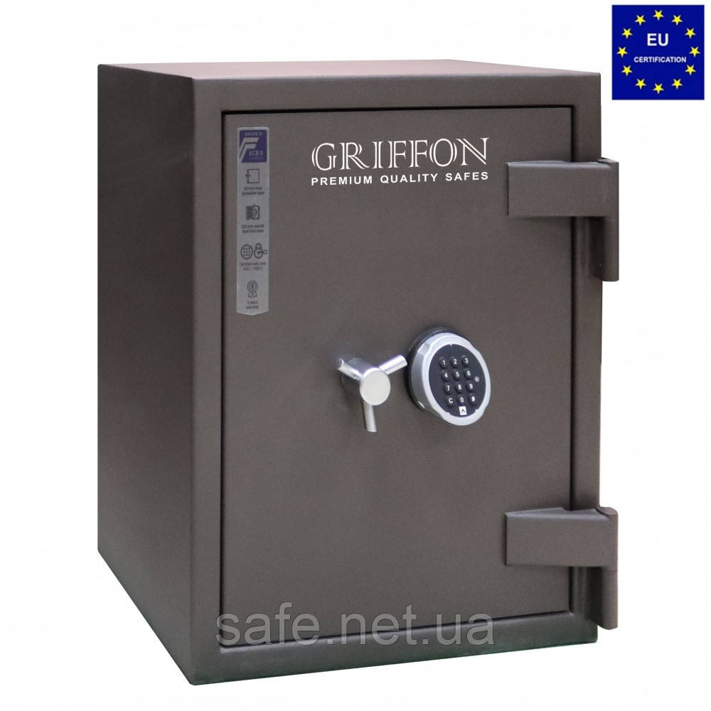 Сейф огневзломостойкий Griffon CLE III.65.E (ВхШхГ:650x550x550), 3 клас сейф від злому сейф для грошей