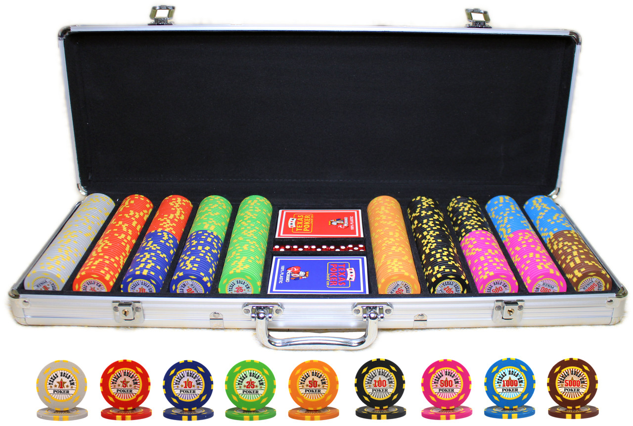 Набір для покеру "Texas Holdem Poker" 500 фішок номіналом