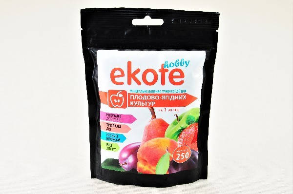 Добриво Еkote для плодово-ягідних культур 3-4 міс, 250 г, фото 1