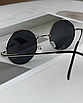 Сонцезахисні окуляри круглі скляні чорні унісекс джона ленона гаррі поттера Чорна оправа, фото 3