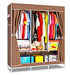 Складана тканинна шафа Storage Wardrobe на 3 секції органайзер для одягу, фото 3