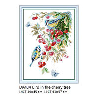 Птахи на вишневому дереві Набір для вишивання хрестом (Bird in the cherry tree)