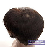 Натуральна перука - система на сітці Anny HH шоколадного кольору, фото 7