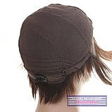 Натуральна перука - система на сітці Anny HH шоколадного кольору, фото 6