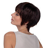 Натуральна перука - система на сітці Anny HH шоколадного кольору, фото 4