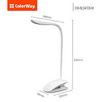Настільна лампа LED ColorWay CW-DL04FCB-W White