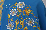 Священичі ризи, машинна вишивка, блакитний, фото 9