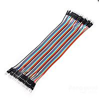 Дріт для ARDUINO, шлейф 20 см 40 жил тато-тато, перемички Dupon