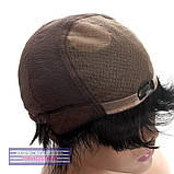 Натуральна перука - система на сітці Tammy HH темно-шоколадного кольору, фото 7