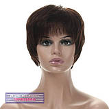 Натуральна перука - система на сітці Tammy HH темно-шоколадного кольору, фото 2