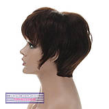 Натуральна перука - система на сітці Tammy HH темно-шоколадного кольору, фото 5