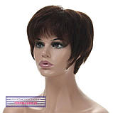 Натуральна перука - система на сітці Tammy HH темно-шоколадного кольору, фото 3