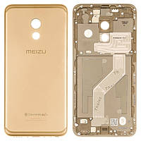 Задняя крышка Meizu Pro 6 (M570) золотистая Оригинал