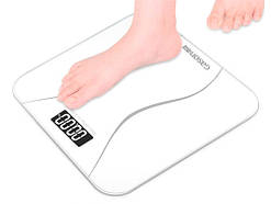 Ваги підлогові тонкі РК 180кг/50г для ванної кімнати Gason A2 , білі