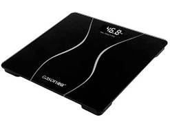 Ваги підлогові тонкі РК 180кг/50г для ванної кімнати Gason A2 , чорні