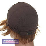 Найлегшиа перука з натурального волосся на сітці - система Terry HH каштановий колір, фото 7