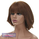 Красива перука з натурального волосся на сітці - система Sally HH русявий колір, фото 3
