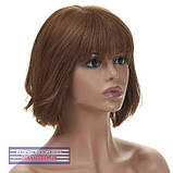Красива перука з натурального волосся на сітці - система Sally HH русявий колір, фото 9