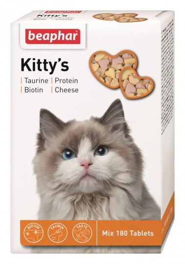Beaphar (Беафар) Вітамінізоване ласощі для кішок Kitty Mix 180таб