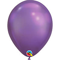Куля повітряна Qualatex хром Фіолетовий Рurple 7" (18см)