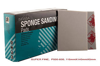 Абразивні листи на основі піноматеріалу Indasa Rhyno Sponge Auto SUPER FINE115*140*5 мм, зерно Р500-600