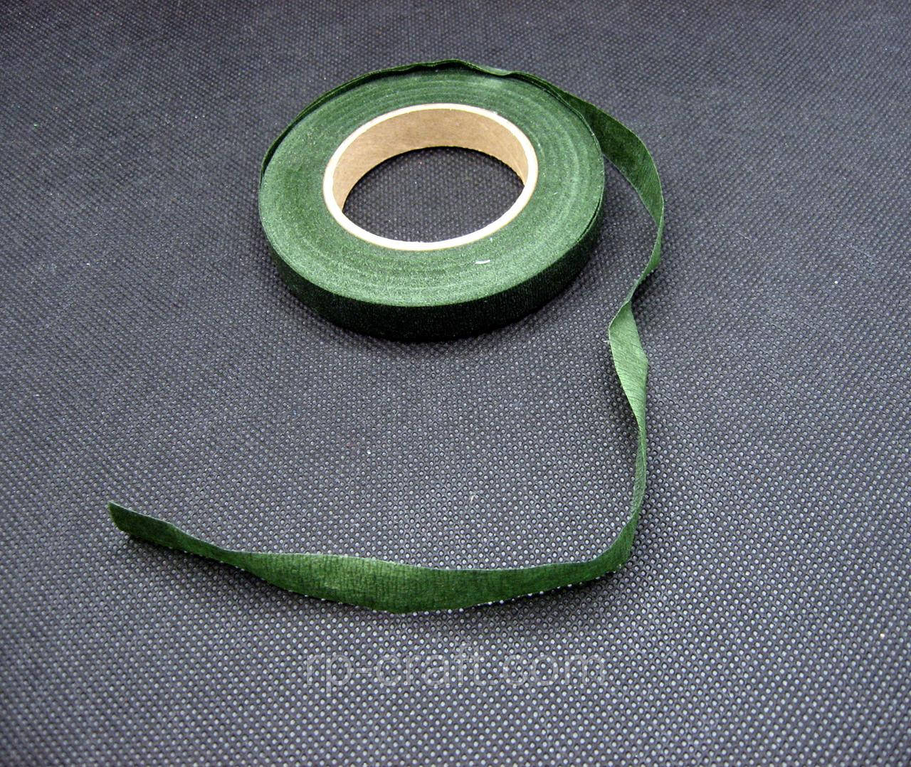 Тейп-стрічка. Темно-зелена, 36 метрів, 12 мм, фото 1