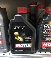 Масло для АКПП и ГУР, масло трансмиссионное и гидровлическое Motul ATF VI (1L)