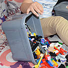 Контейнер для зберігання речей із кришкою 5 літрів сірий/ Органайзер/Ящик для зберігання, фото 6