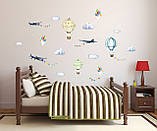Наклейки на стіну літаки, фото 2