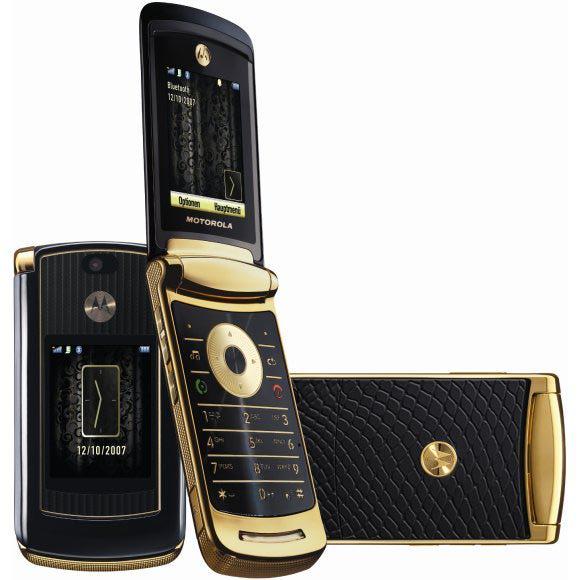 Motorola V8 Black/Gold 2GB кнопковий мобільний телефон розкладачка