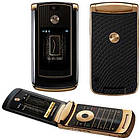 Motorola V8 Black/Gold 2GB кнопковий мобільний телефон розкладачка, фото 3