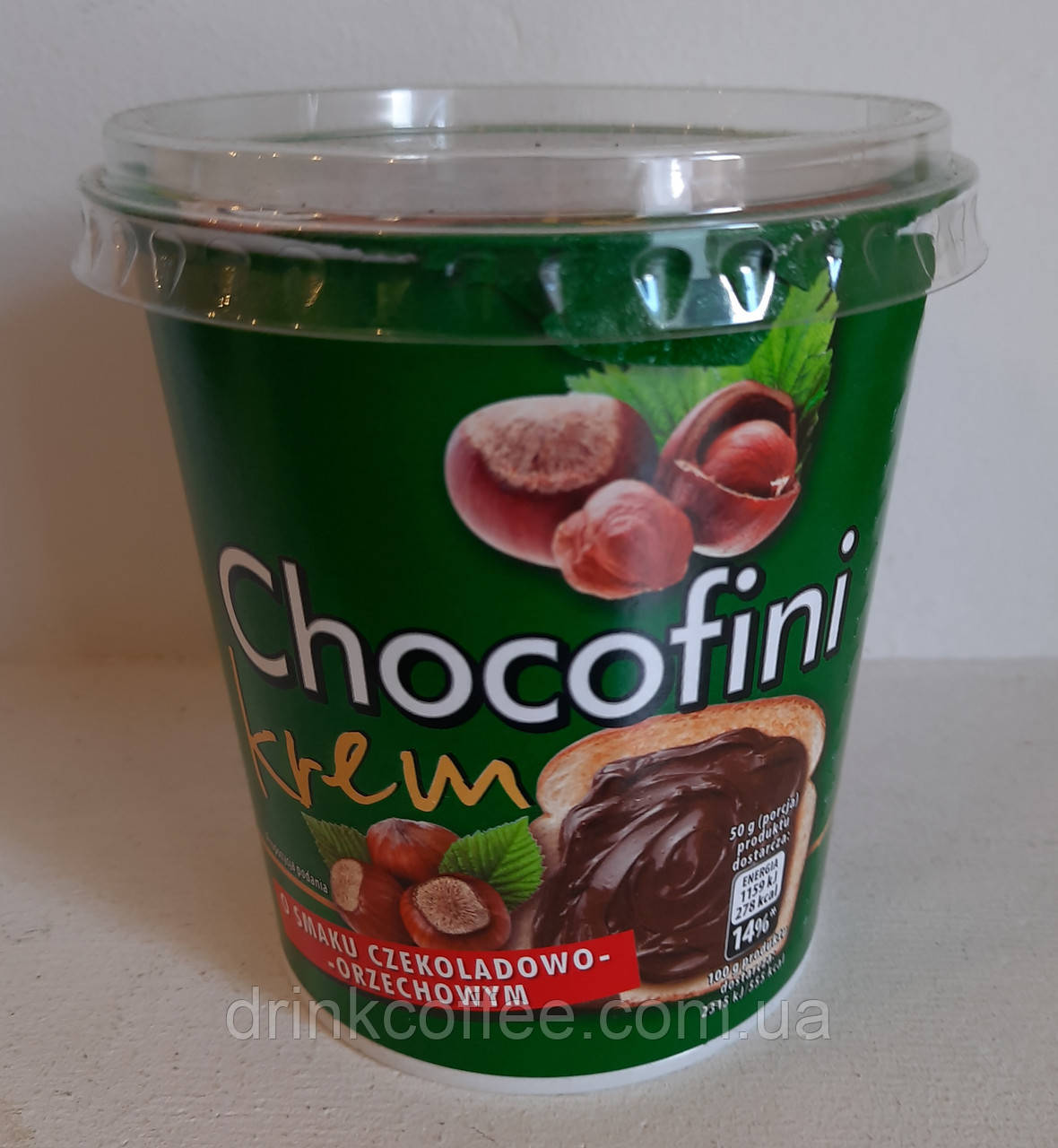 Шоколадно-горіховий крем паста Chocofini Чокофіні Польща 400 г