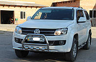 Кенгурятник с усами (защита переднего бампера) Volkswagen Amarok 2010-2015