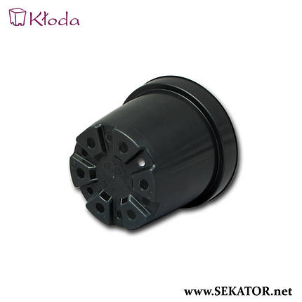 Круглі горщики (контейнери) для рослин Kloda Fs, 50 штук (Польща), фото 3