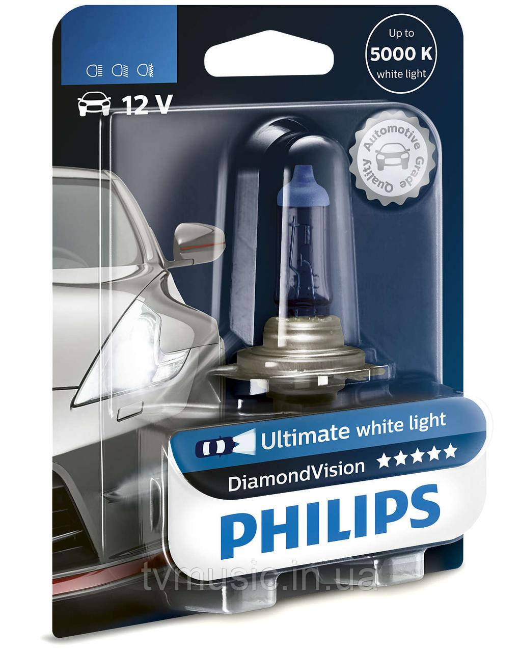 Галогенна лампа Philips DiamondVision HB4 12 V 55 W 9006DVB1