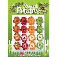 Бумажные цветы Petaloo Sweet Petites Mulberry Delphiniums - Brown/Green/Orange/Burg (1311-100)